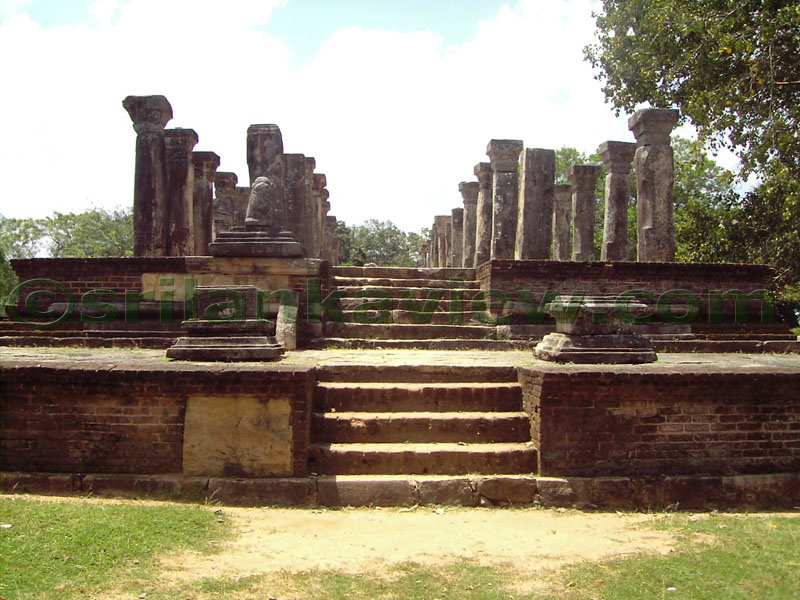 The Raised Platforms and the two flights of steps leading to the Council.