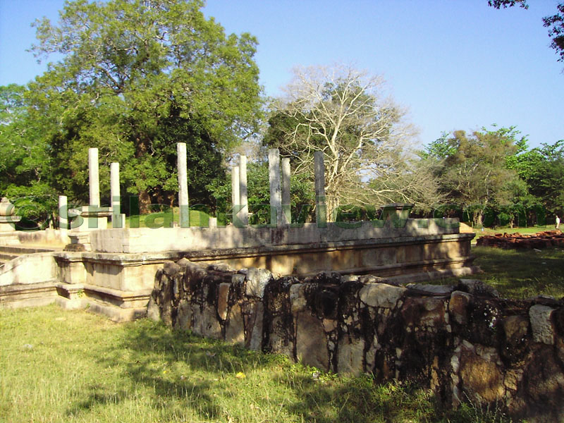Building with a raised stone plynth,Jethavana Monaster