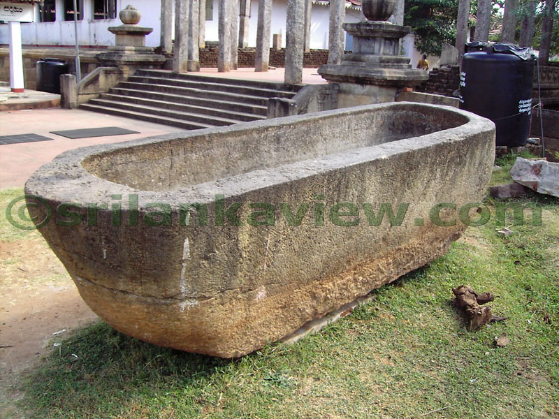 Remains found at site, Granite Boat, approach terrace to Ruwanweli Stupa