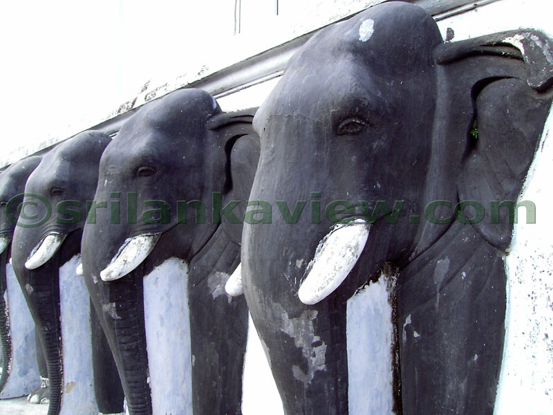 The figure of an Elephant, Elephant Wall , Ruwanweli Stupa, Anuradhapura