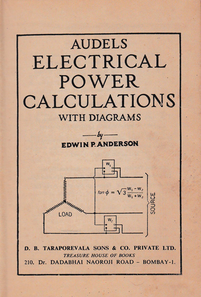 Audels Electrical Power Calculations with Diagrams