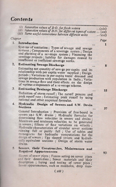 Sewage Disposal and Air Pollution Engineering