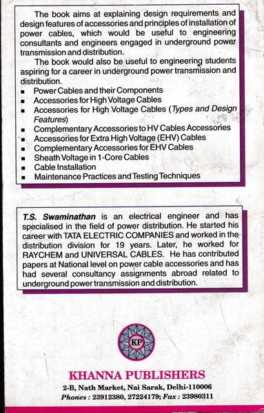Theory of Power Cable Acc-Installation-Testing
Swaminathan