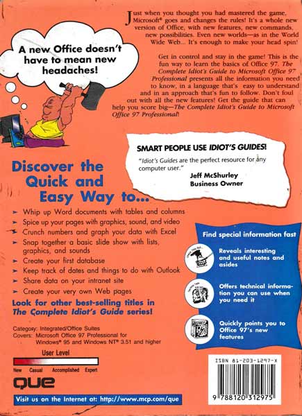 Idiots Guide-Microsoft office 97 professional