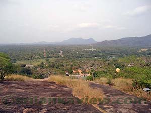 Dambulla Temple Rock Stepway surroundings
