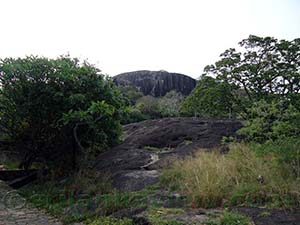Dambulla Temple Rock Stepway surroundings
