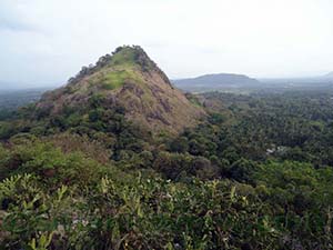 Dambulla Temple Rock Stepway surroundings
