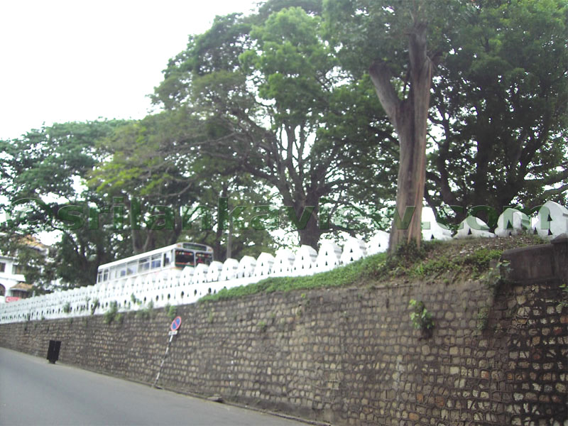 The Dam of the Kandy Lake which was man built in 1812 AD.