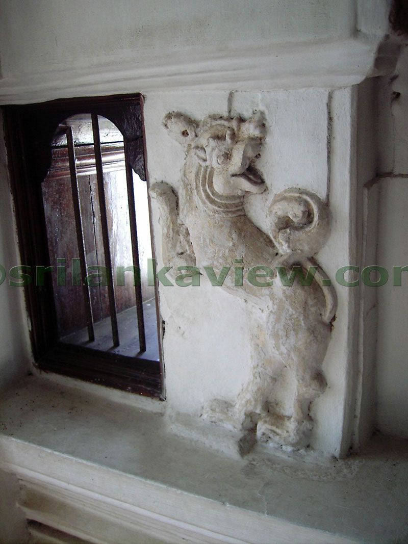 Closeup of the Lion figure