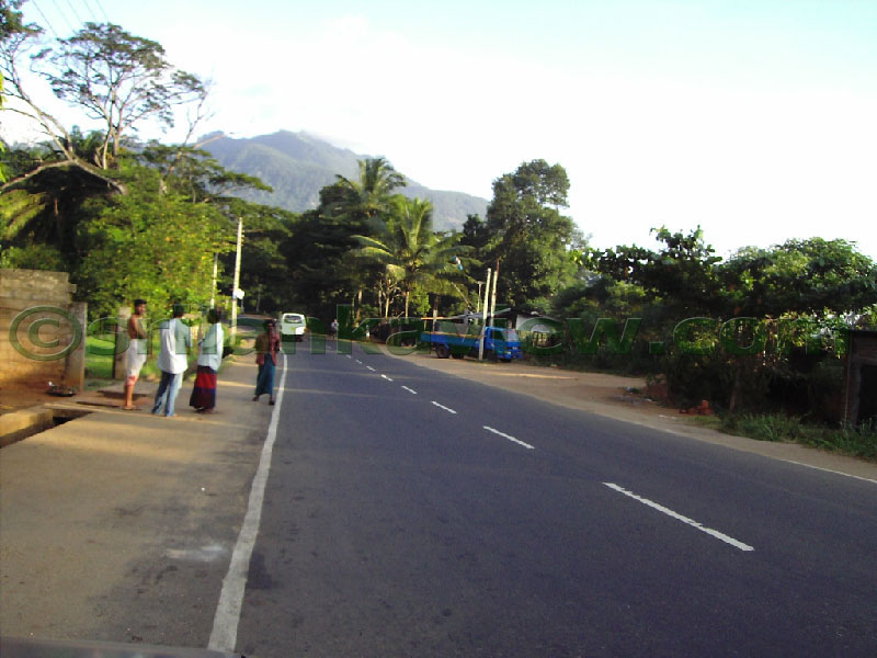Approaching Matale from Kandy Motor way.