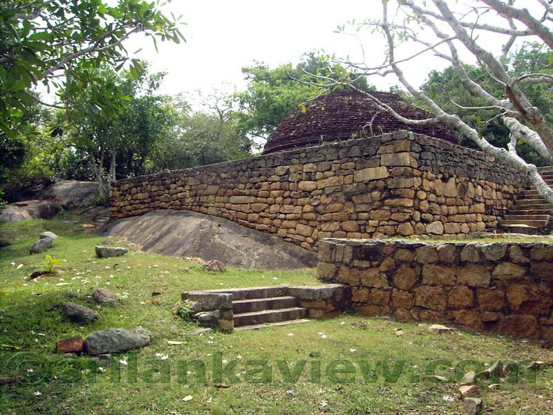 A Dageba found at Kalu Diya Pokuna Monastic Complex