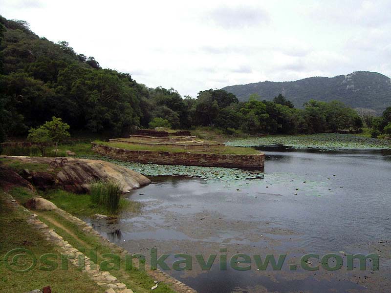Kaludiya Pokuna and the surroundings, view from the dageba terrace
