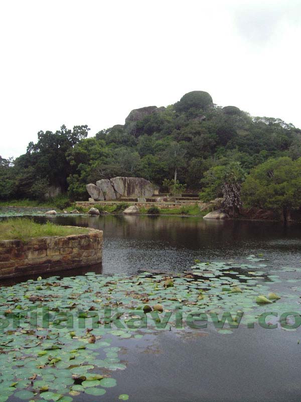 Rajagirilena Kanda seen from Kaludiya Pokuna.