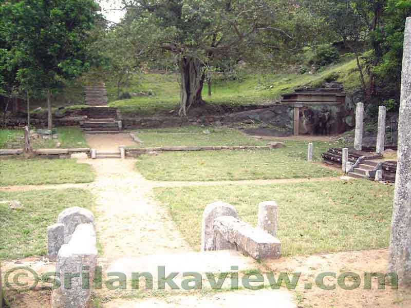 The Monastic Buildings and the Sinha Pokuna or The Lion's Pond, Mihintale
