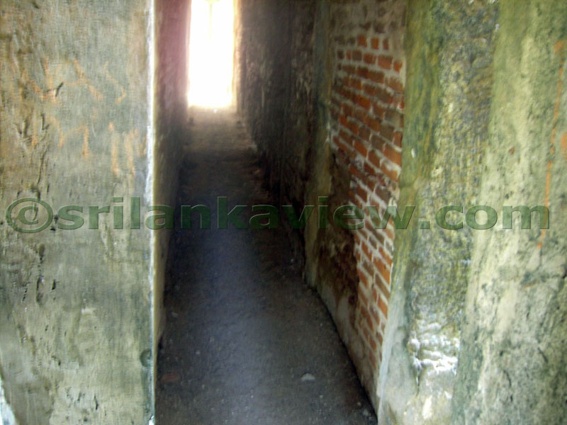 The passage for the devotees to leave after worshipping the Buddha Image,thus making them avoiding leaving the premises turning their back to the Buddha Image in respect to the Buddha.