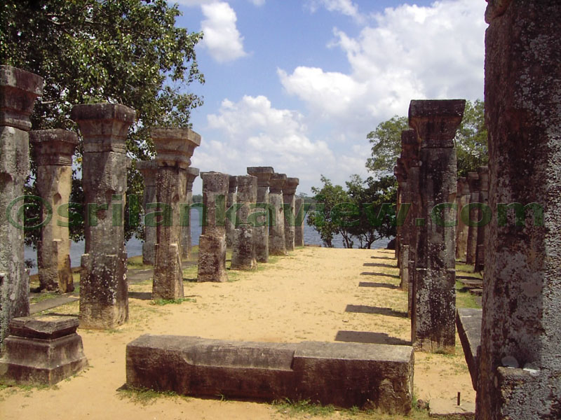 View from the Nissankamalla Council Chamber,Polonnaruwa