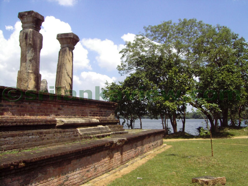 Boardering Topawewa lies the Nissankamalla Council Chamber,Polonnaruwa