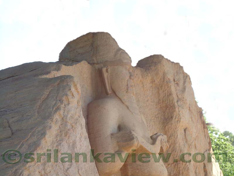 The Upper section of the statue.