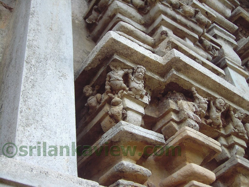 Dwarfs holding the Building, at Tivanka Pilimage, Polonnaruwa.