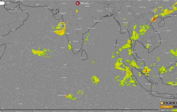Rain and Thunder Map