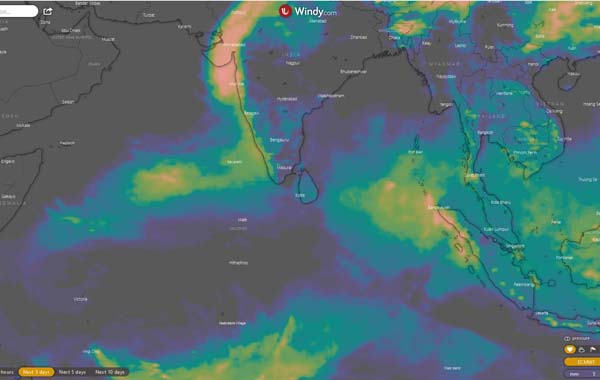 Rain accumulation Map
