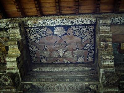 Paintings on ceiling ( Udu Viyana) of Lower Chamber of Temple of the Tooth Relic