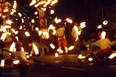 Fire Ball acrobatic display-Kandy Esala Perahera