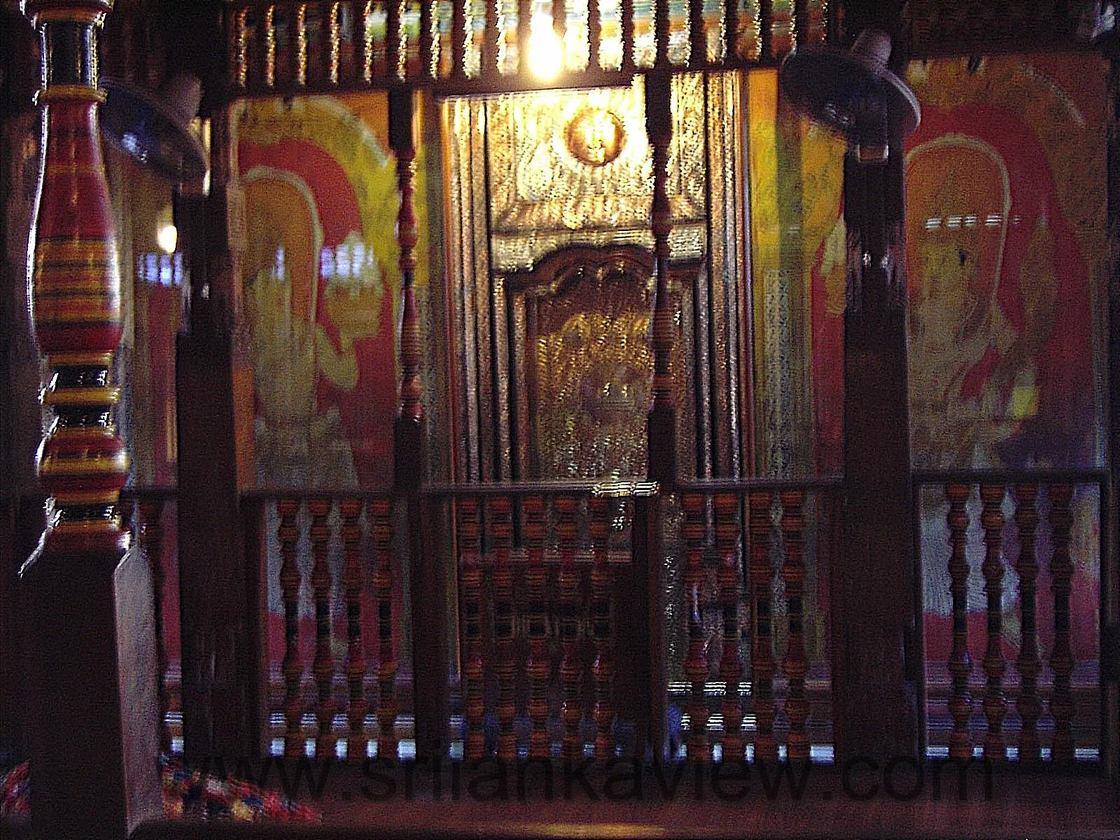  The upper floor of the ancient Tooth Relic Temple where the Lord Buddha Tooth Relic is housed
