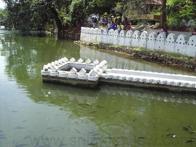 The Biso Kotuwa (Sluice Gate) of the Kandy Lake which controls the water level of the lake