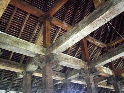 Timber roof structure of Audience Hall, Kandy