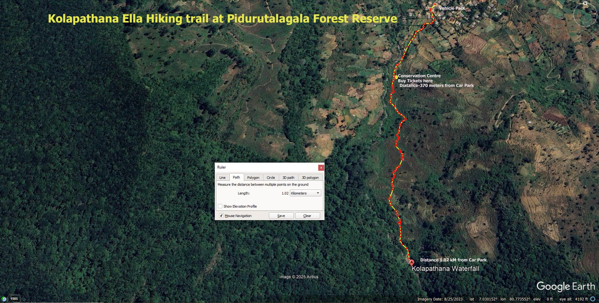 Kolapathana Waterfall-Mandaramnuwara